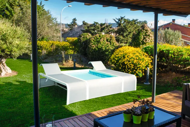 Piscina Mariposa con tumbonas GRE - Imagen 4