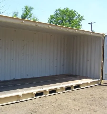 Contenedor Openside 20 Pies – 8’6″ y 9’6″ de Altura – Acceso Total