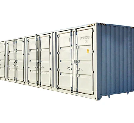 High Cube Container 40 Pies con 4 Puertas Laterales – Acceso y Protección Total