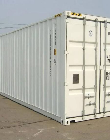 Contenedor marítimo blanco de 40 pies – nuevo