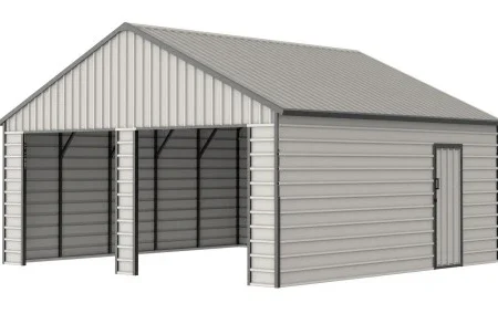 Garaje metálico 23x22FT – Gran espacio y protección total