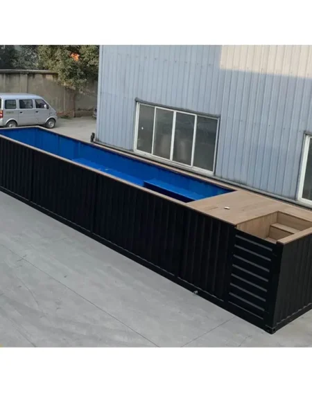 SP03 Contenedor de piscina con estructura de acero galvanizado de 11,8 m