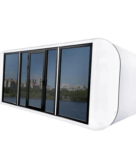 Petit Cube Palo prefabricado con inodoro – 20 pies