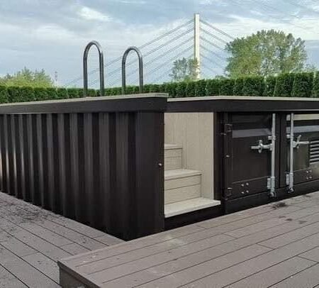 Piscinas con contenedores de 20 pies