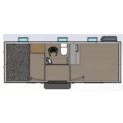 Oficina portátil moderna de 7’x20′ con dormitorio – Versátil y cómoda - Imagen 8